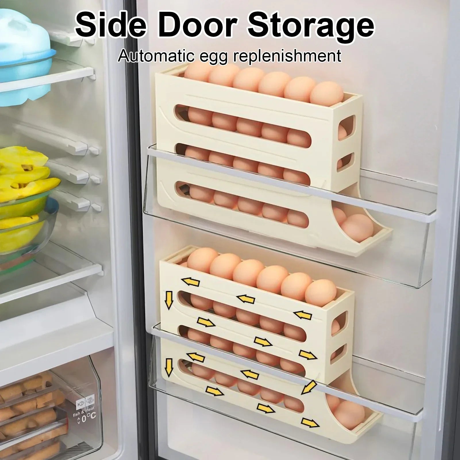 Refrigerator 4-Layer Automatic Egg Roller